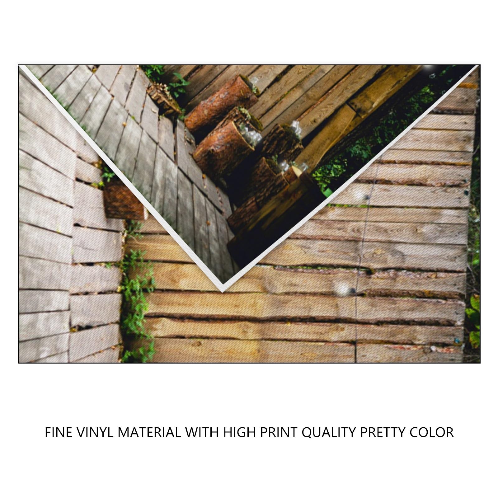 YongFoto 2,2x1,5m Polyester Toile de Fond Mur de Bois rayé Parquet Barils Tas de Bois Fond de Studio de Mariage Photo Décors de fête photobooth Shooting Accessoires