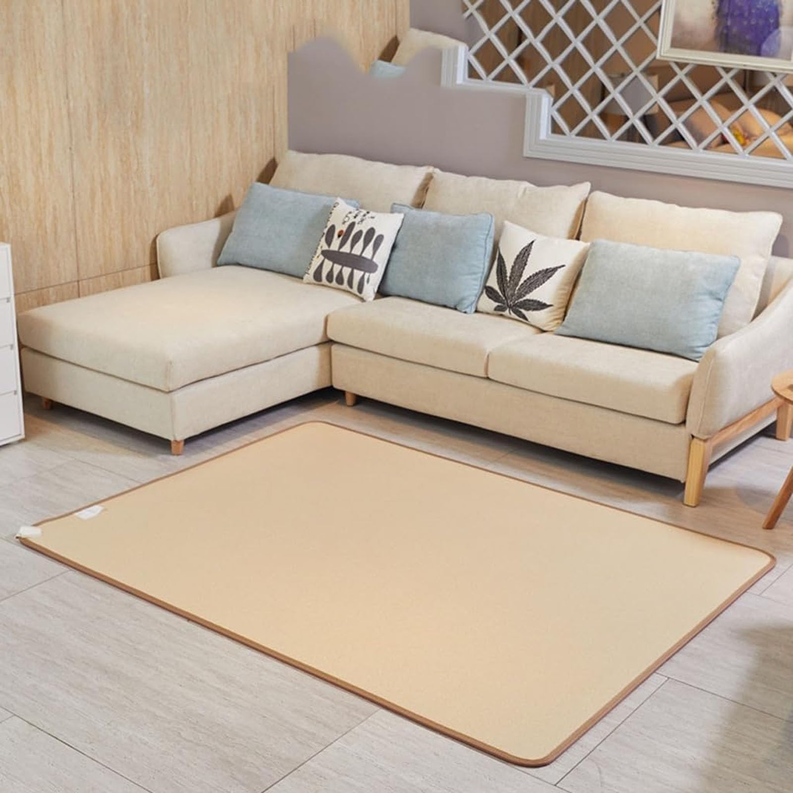 Tapis chauffant électrique de salon pour réchauffer le sol en hiver