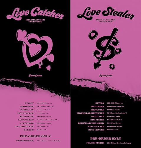 Miniatura 2 de Dreamus CONCEPT BOOK Love Catcher+Love Stealer ver. SET 8.858 x 11.929 x 1.969 in