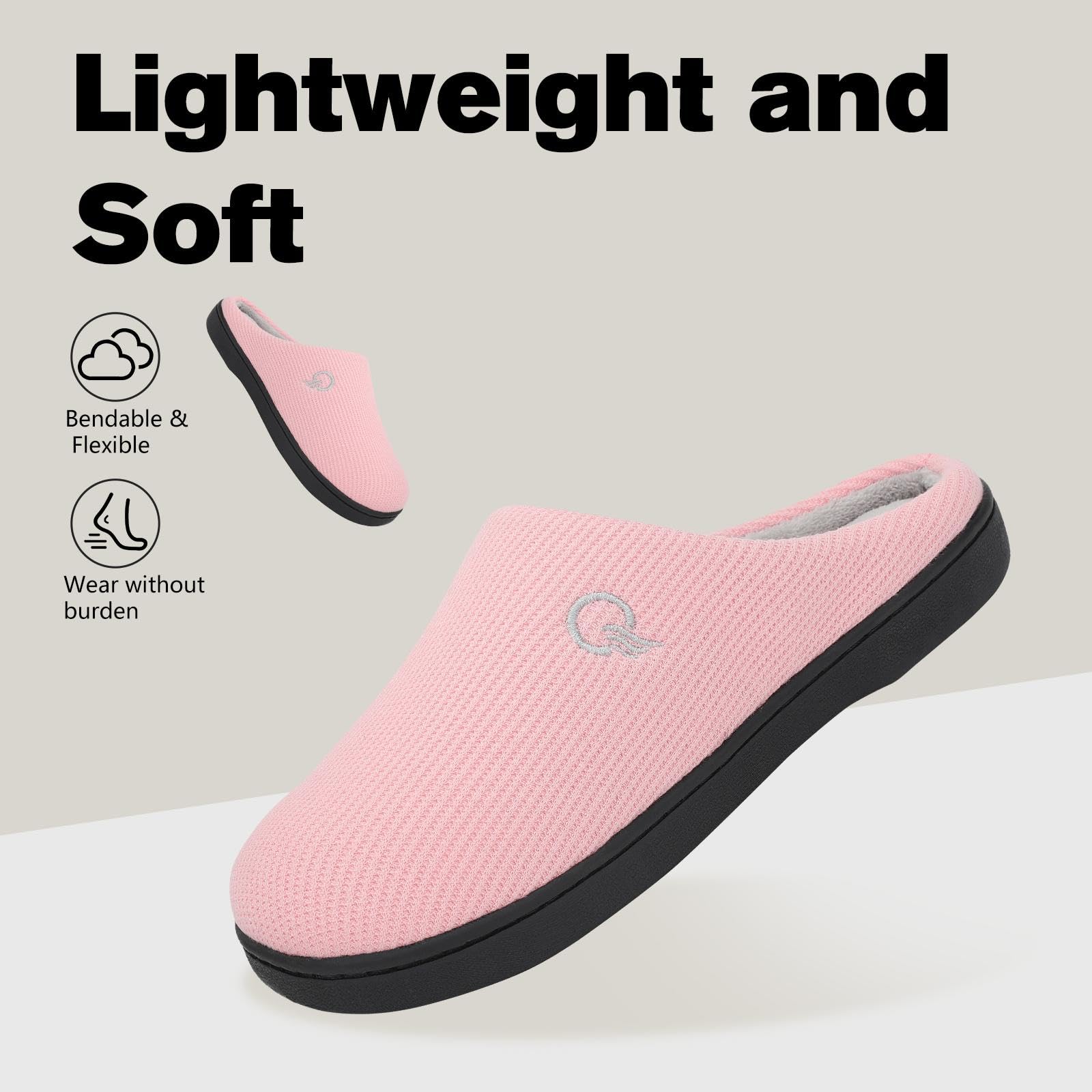 Mishansha Unisex Pantofole Donna Uomo Memory Foam Caldo Comode Antiscivolo Inverno Home Scarpe,36-47