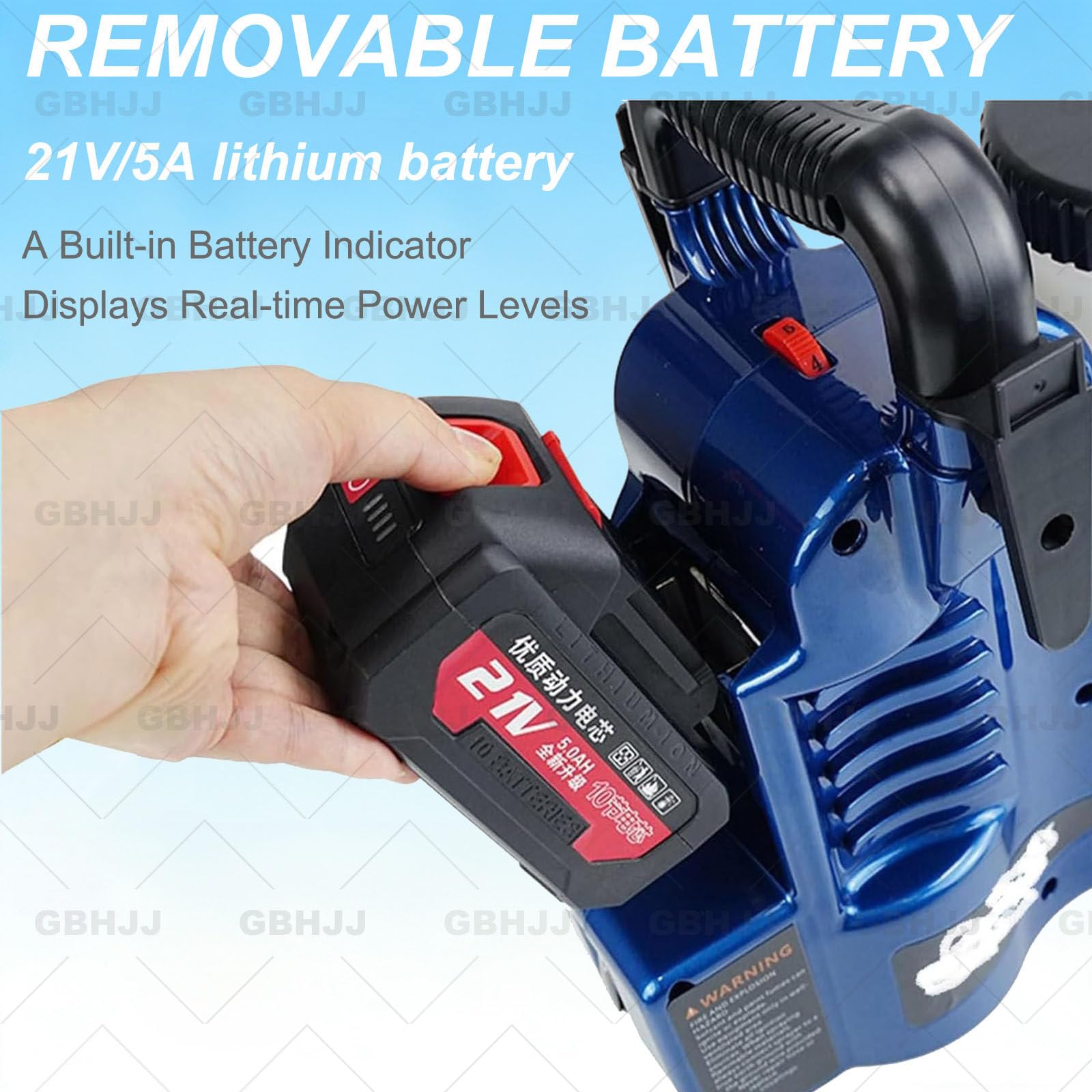 Pulverizador de Pintura PortáTil Sin Aire de 1,2 litros, 500 W, BateríA de Litio de 21 V, 6 Velocidades Ajustables, para Un Acabado Uniforme, Cercas de JardíN y PequeñAs Reformas