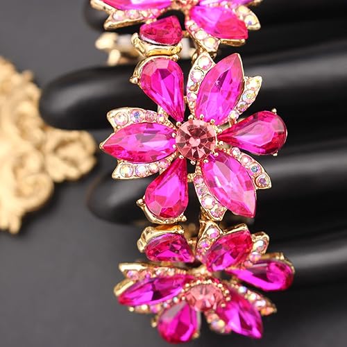 Miniatura 3 de Pulsera elástica de cristal con forma de marquesa, elegante, con forma de lágrima, joyería para novia