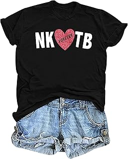 Contry Music Shirt Concert Shirts: Nk Forever TB Letter Printed 80s Outfits Casual Short Sleeve Outfits
