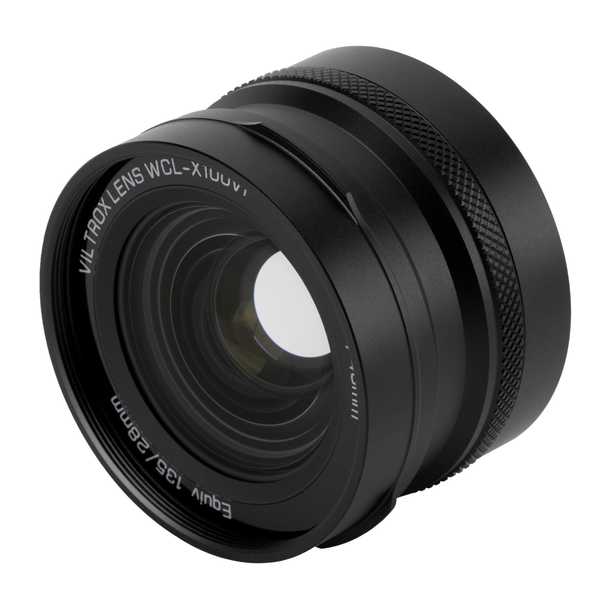 VILTROX WCL-X100 VI Obiettivo di Conversione Grandangolare, 0.8X Obiettivo a Riconoscimento Automatico per Fotocamere Fujifilm X100VI X100V X100F, Nero