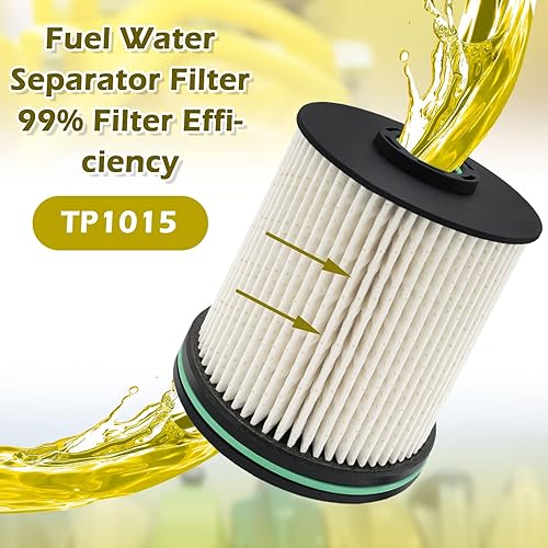 Miniatura 4 de Paquete de 2 filtros de combustible TP1015 para Duramax Diesel Pro de 6.6 L para Chevrolet SilveradoGMC Sierra 2500HD 3500HDChevy Cruze 2014-2018,