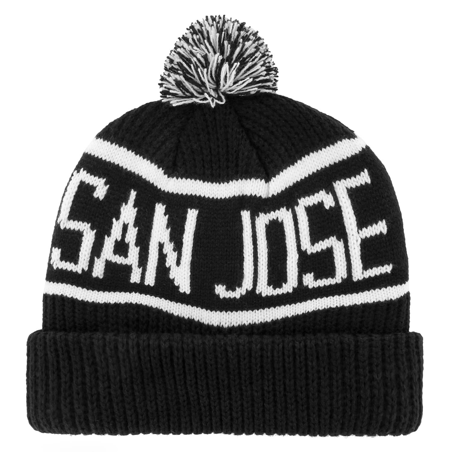 47 San Jose Sharks NHL Haymaker Berretto unisex, regolabile, stemma della squadra, nero, Nero , Taglia unica