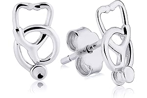 Mini Doctor Stethoscope Stud Earrings