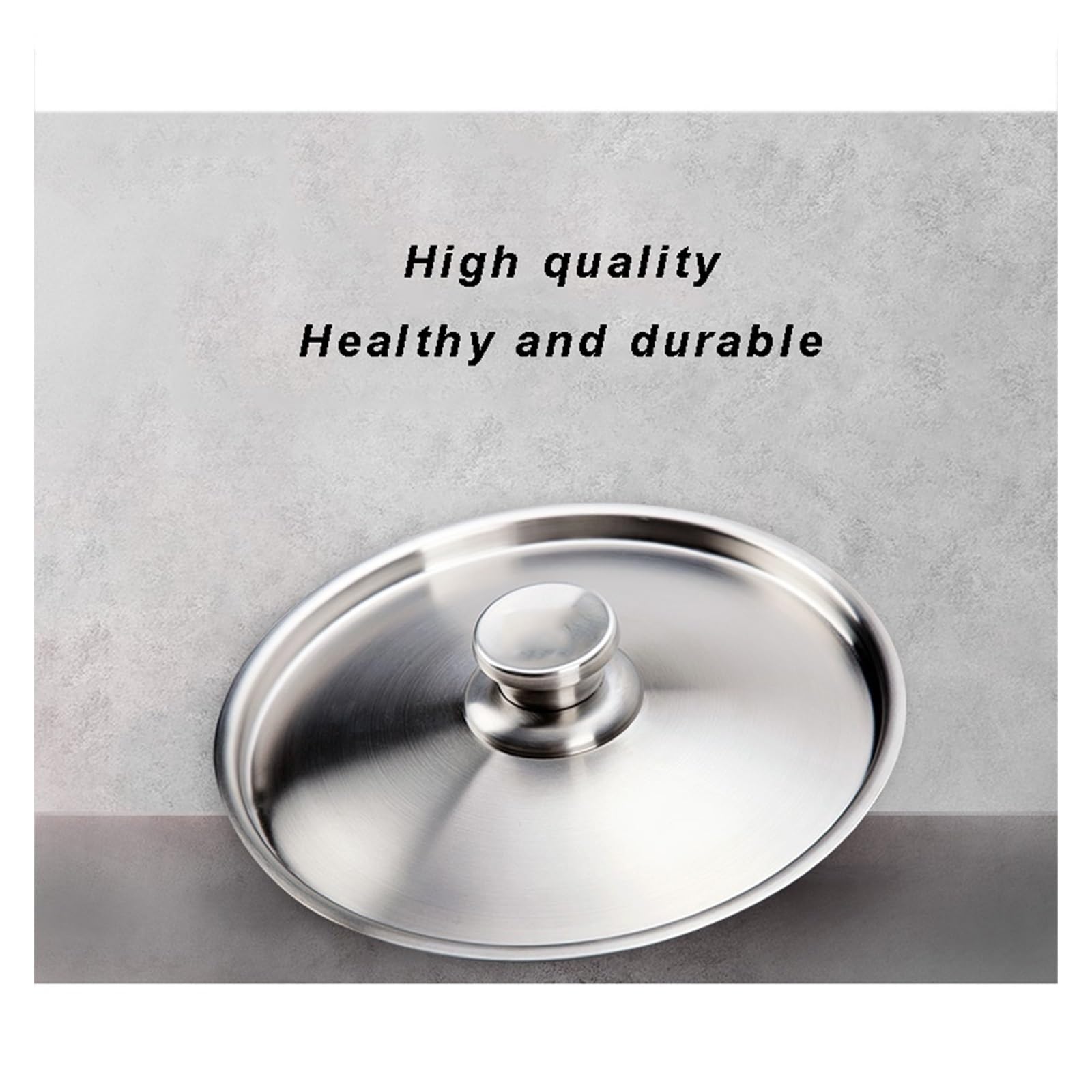 Couvercle De Casserole Acier Inoxydable 28cm - Transparent Avec Bouton, Universal
