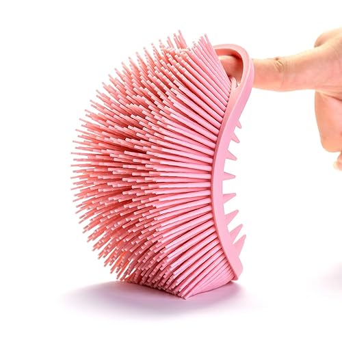 Miniatura 4 de Cepillo sensorial prémium para niños o autismo, limpiador corporal de silicona suave, cepillos de terapia ocupacional 2 en 1, esponja de silicona,