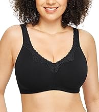DotVol Soutien Gorges Coton Grand Tailles Dentelle Confortables Bonnet Complète sans Armature