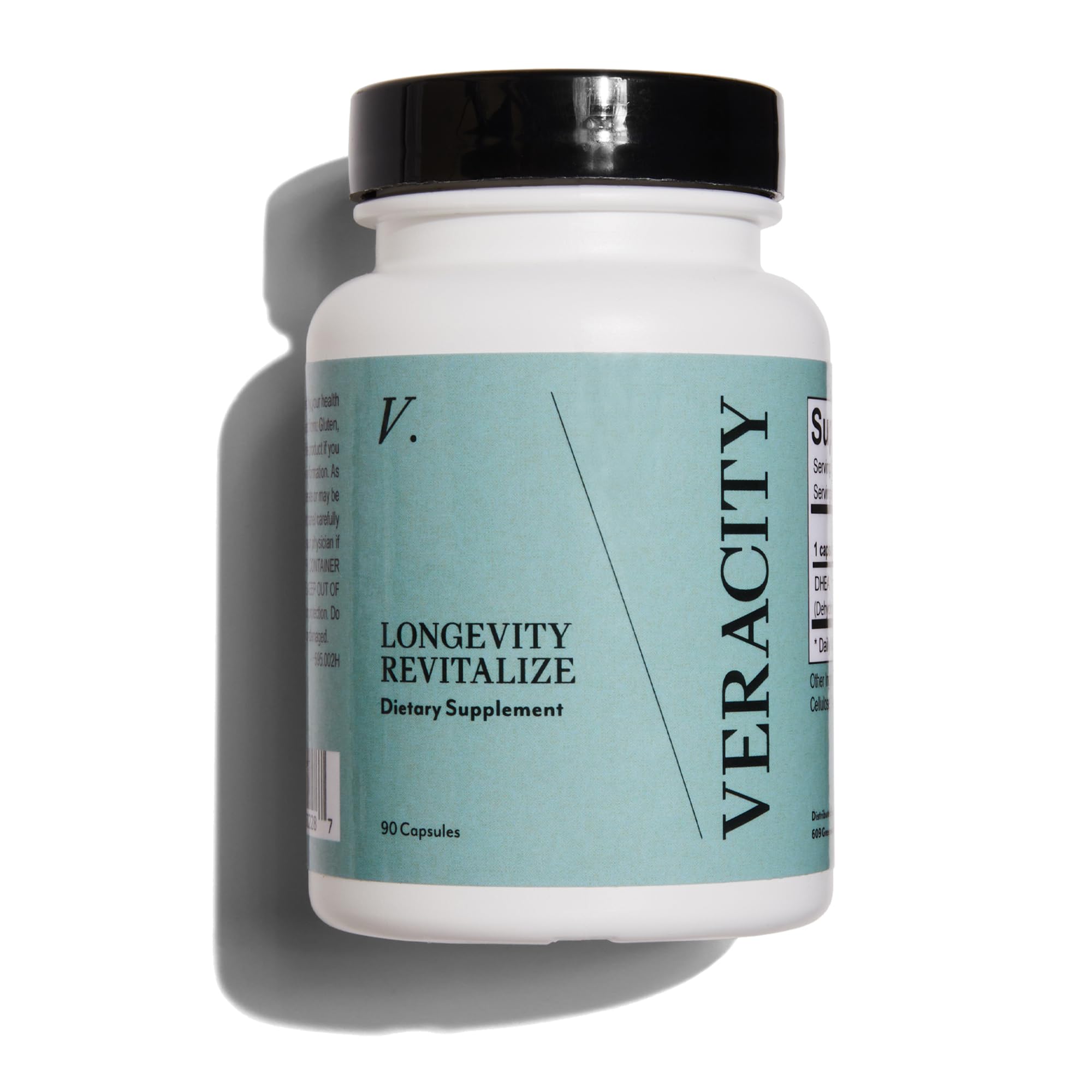 Veracity DHEA Stability Longevity Revitalize Supplement, Natural Wild Yam Pure DHEA 25mg -Menopause & Perimenopause Skincare Support,Boost Mood, Energy, Bone Health, DHEA Supplement for Women 90 Caps