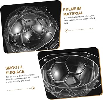Amazon.co.jp: Hoement 2個サッカーボール型チョコレートモールド Amazon.co.jp: Hoement 2個サッカーボール型チョコレートモールド