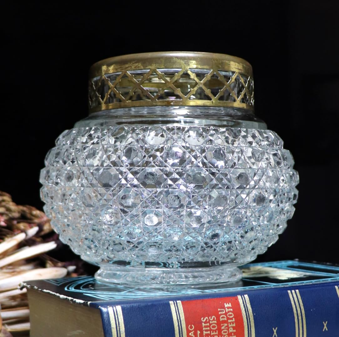 オールド・バカラ 激レア ブロンズ蓋付き 大型 キャンディボックス ディアマン オールド・バカラ 激レア ブロンズ蓋付き 大型 キャンディ