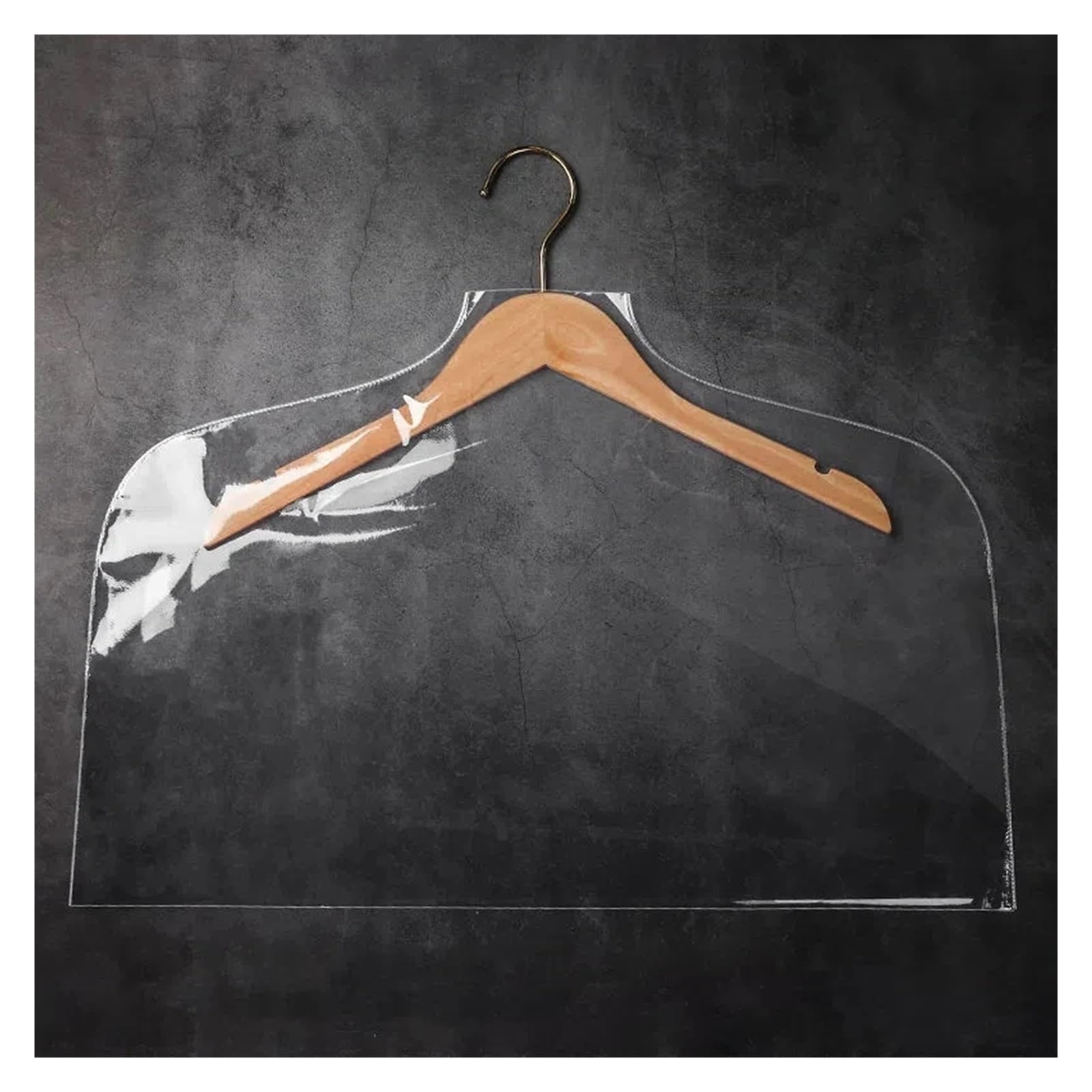 KleidersäCke 10PCS Transparent Kleidung Shop Kleidung Staub Abdeckung Erwachsene Kinder Hängende Kleidung Lagerung Tasche Hause Kleidung Staub-Beweis Schützen Abdeckung(Women-50x70cm)