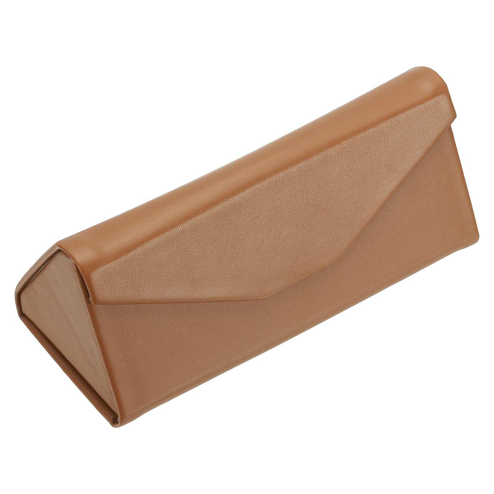 PATIKIL Foldable Glasses Case, Triangle Magnetic Sunglasses Organizer Case PU Leather Hard Eyeglass Case (1 Pcs)