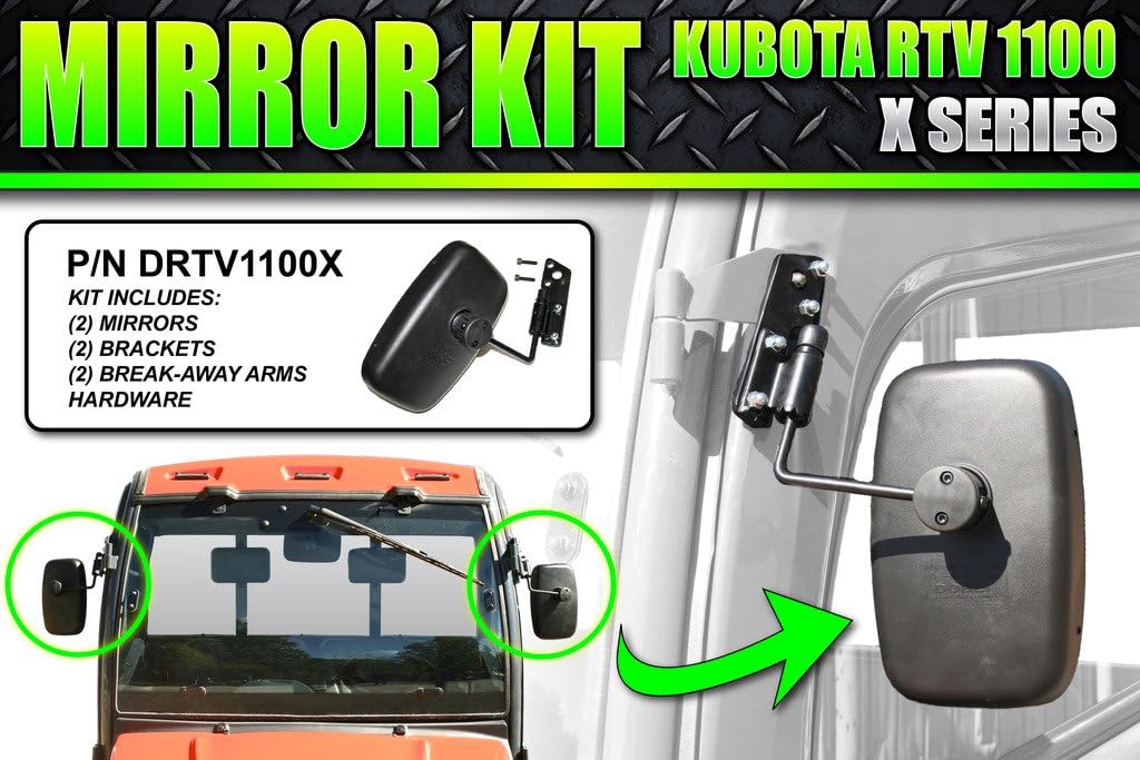 Kubota RTV 1100 (X Series) External Cab Mirror Kit