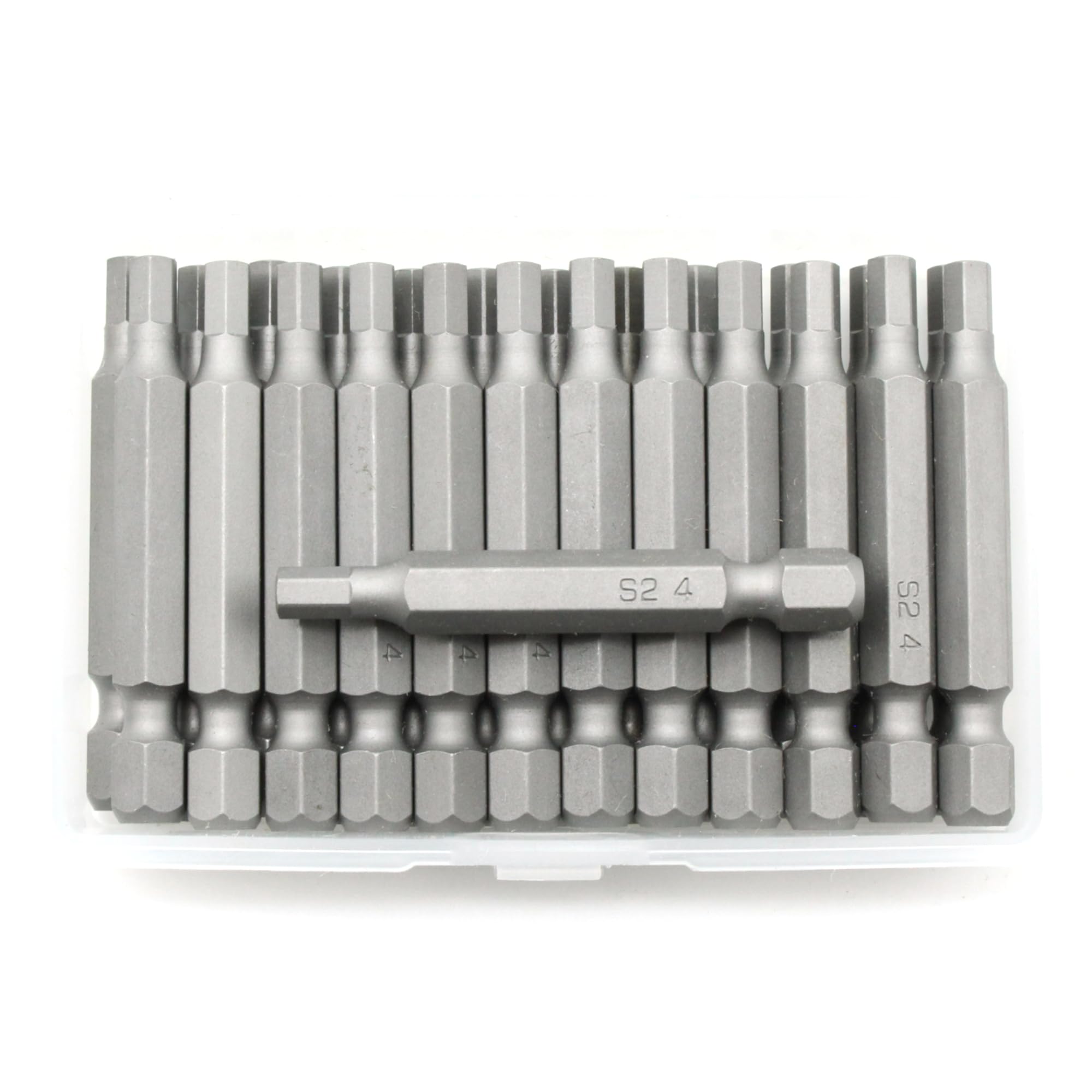 TEMO 25 pc H-4 Hex 4mm (5/32 Inch) Impact Ready 2 Inch Length
