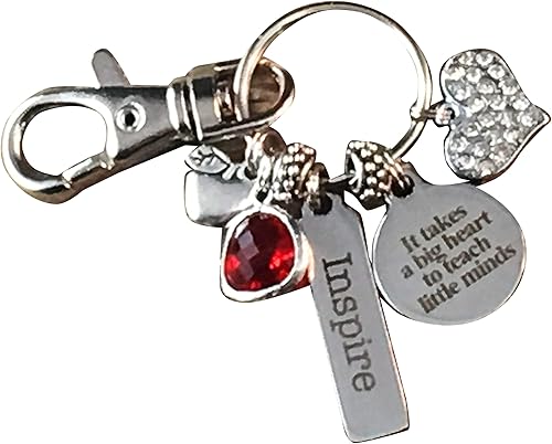 TEACHER Gift, CHARM, teacher appreciation, teacher key chain, preschool teacher, mentor, master teacher gift, teacher appreciation, It takes a big