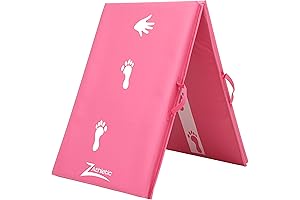 Folding Gymnastics Mat for Kids Ages 8-12: Aerial Cartwheels, Handstands, & Beam Balance