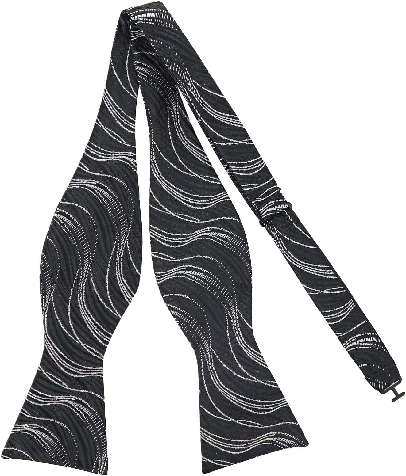 Mens Self Bow Tie Polka Dots Woven Silk Bow Ties