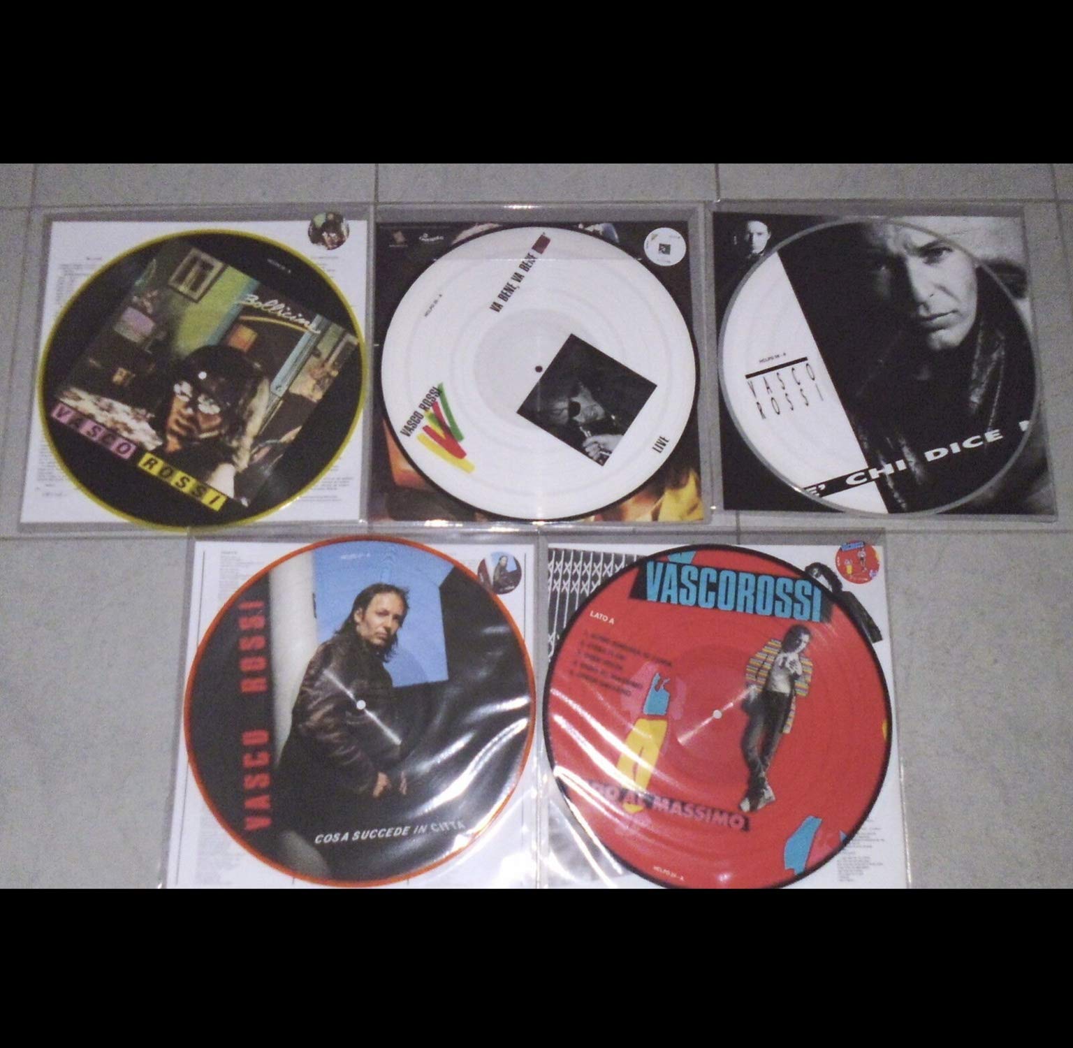 5 Picture Disc lotto completo