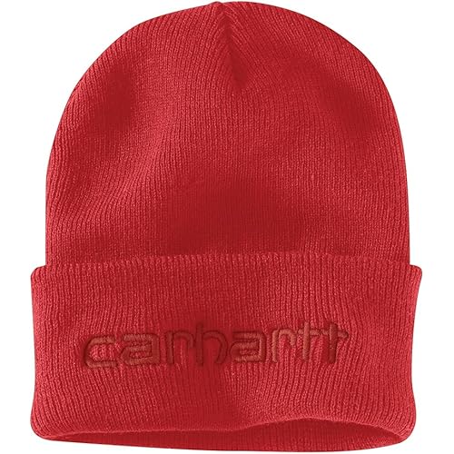 Carhartt Men's Knit Insulated Logo Graphic Cuffed Beanie