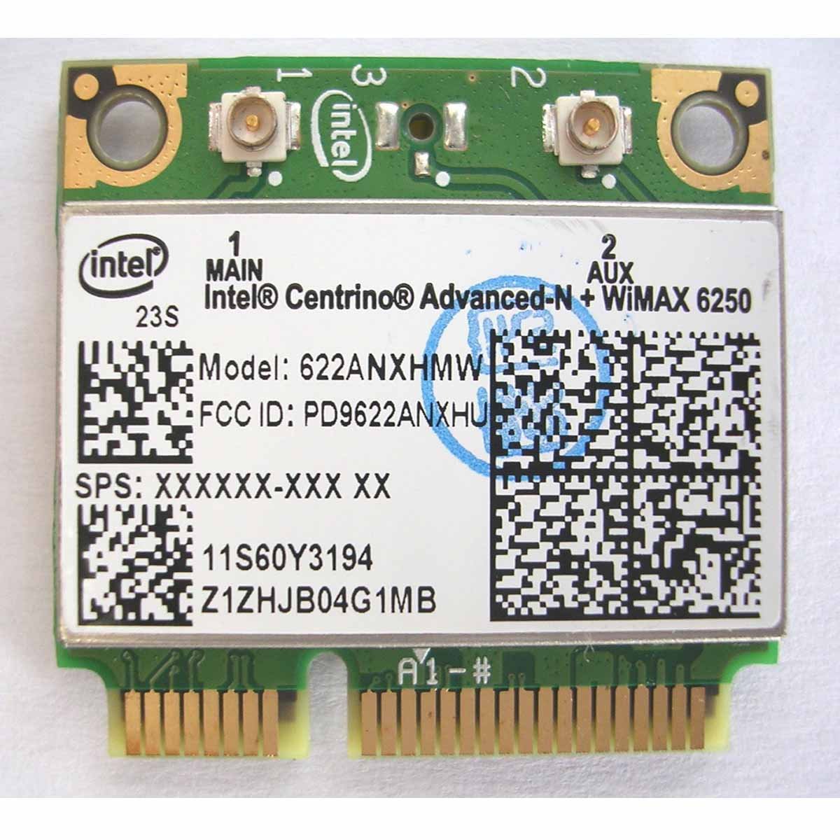 Intel Wifi/wimax Link 6250 6250anx bezprzewodowy N do IBM Thinkpad Lenovo ANX bezprzewodowa karta pół PCI