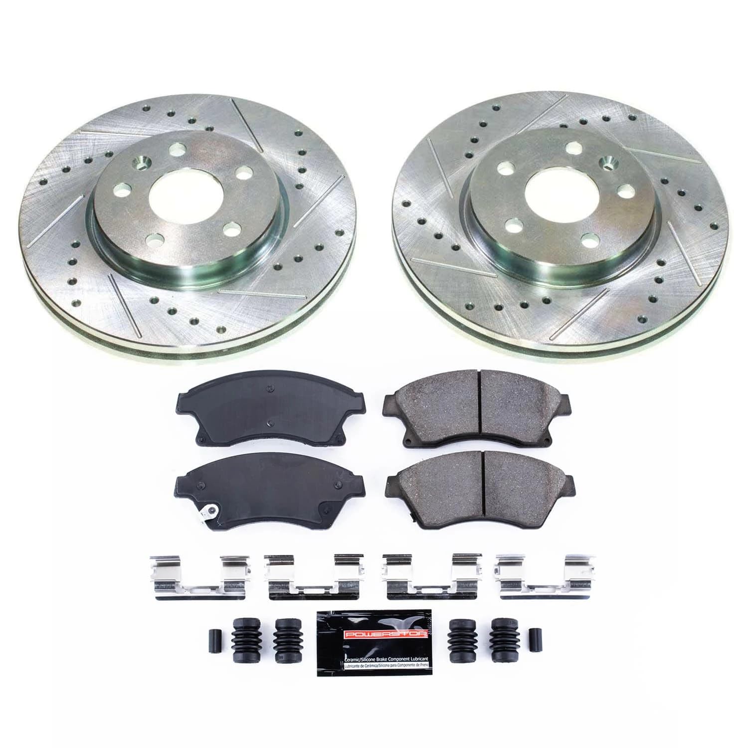 Power Stop K5550 Z23 Evolution Sport Front Brake Kit- Drilled