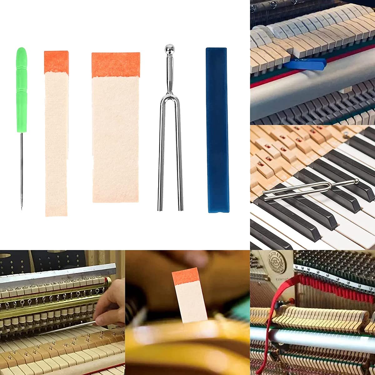 Bamberg 1 Set Kit di Accordatura per Pianoforte Set di Strumenti per Accordatore di Pianoforte Set Professionale Universale