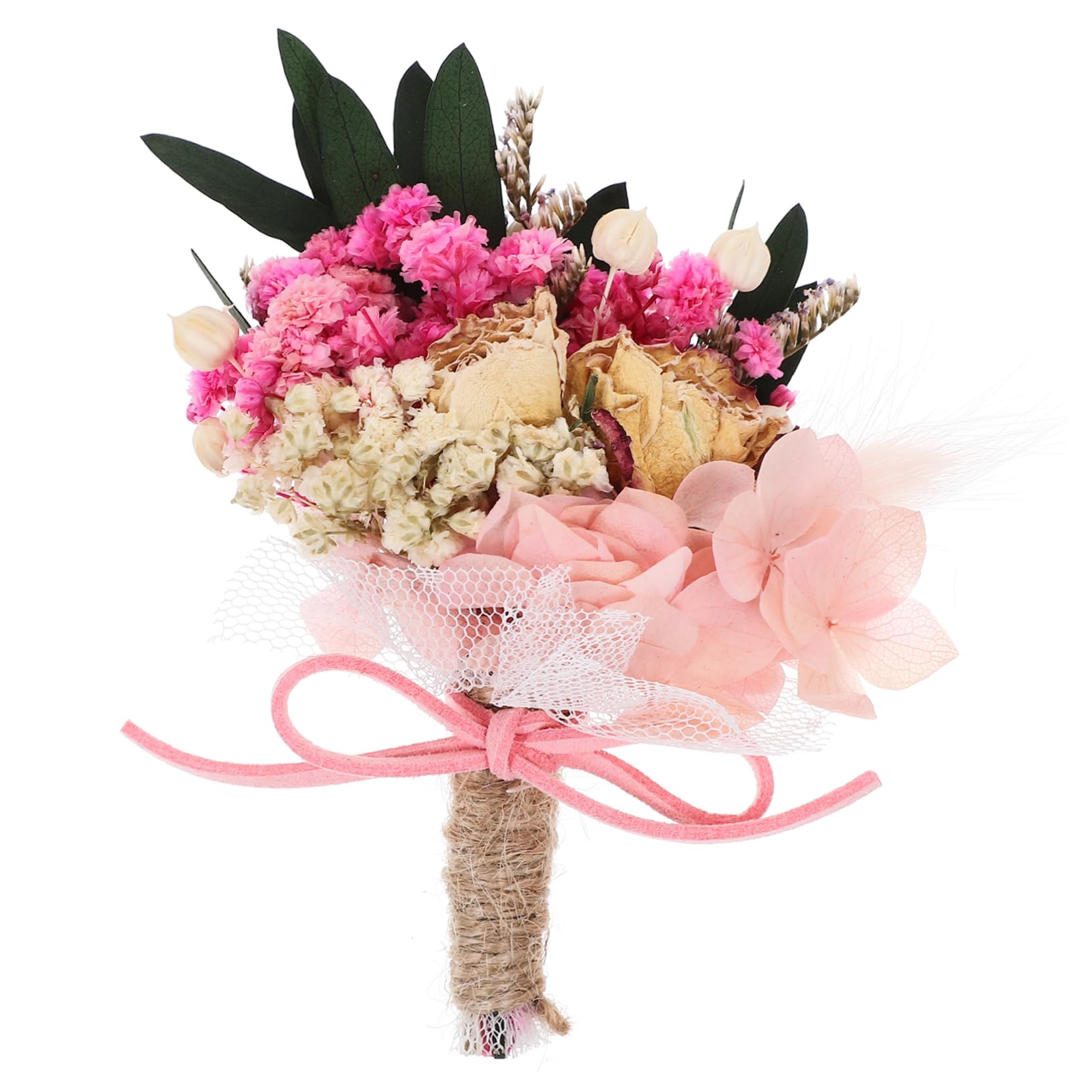 STOBAZA Boda Novia Boutonniere Mini Flores Secas Ramo Ramillete Foto Prop