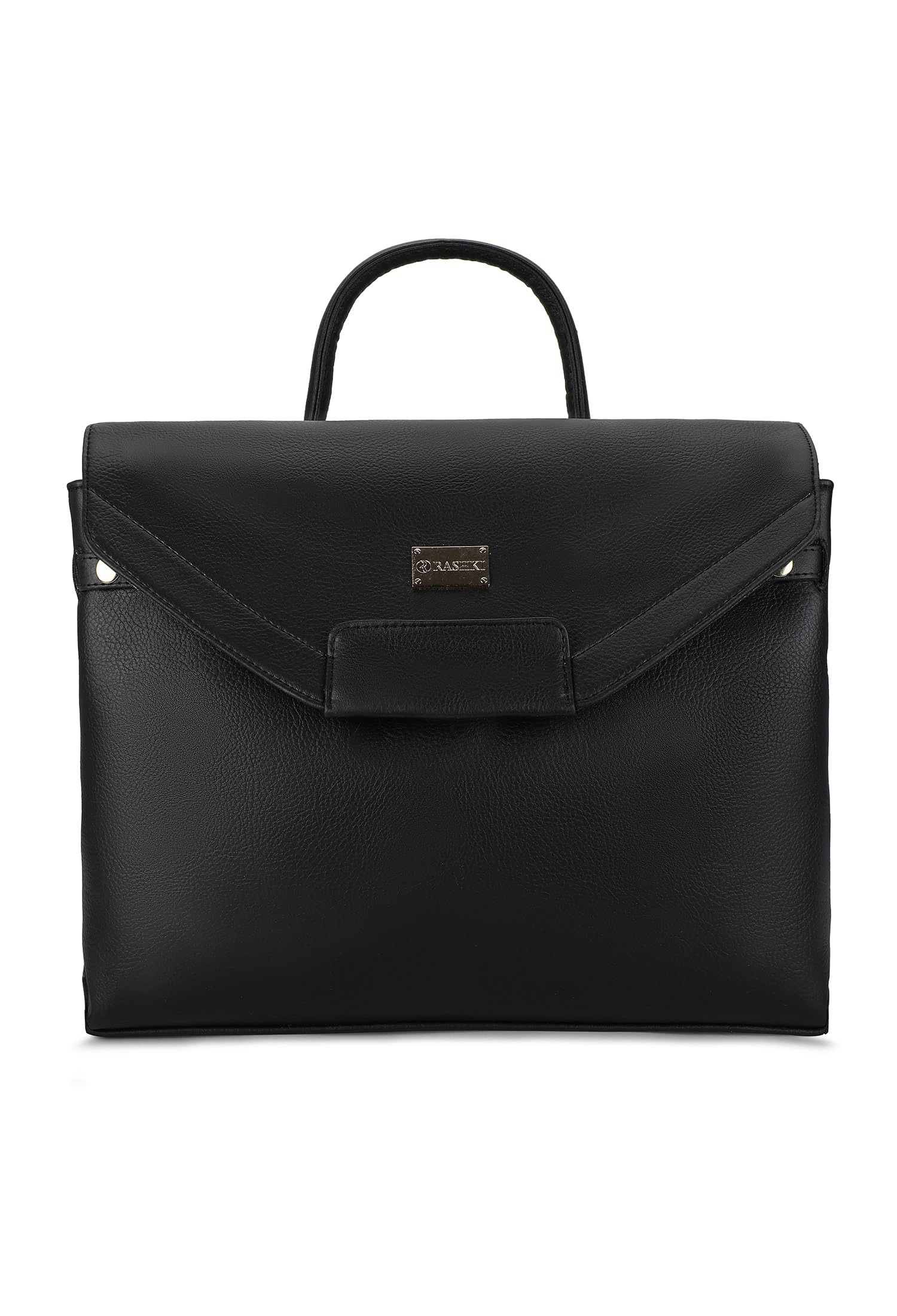 RASHKI Sway Women tote bag | 15.6" Laptop Messenger Bag | Laptop Bag | Office Bag | College Bag | Vegan Leather (TAN/BLACK) (BLACK) (B0D6GSXC9T) Amazon Price History, Amazon Price Tracker