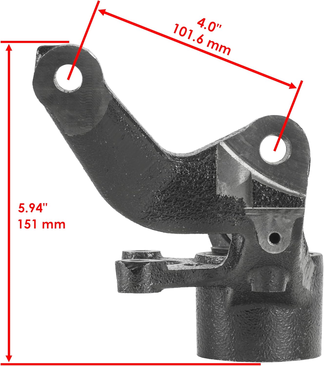 Caltric Front Right Steering Wheel Knuckle Compatible with Yamaha Rhino 700 YXR700F 4x4 2008-2013