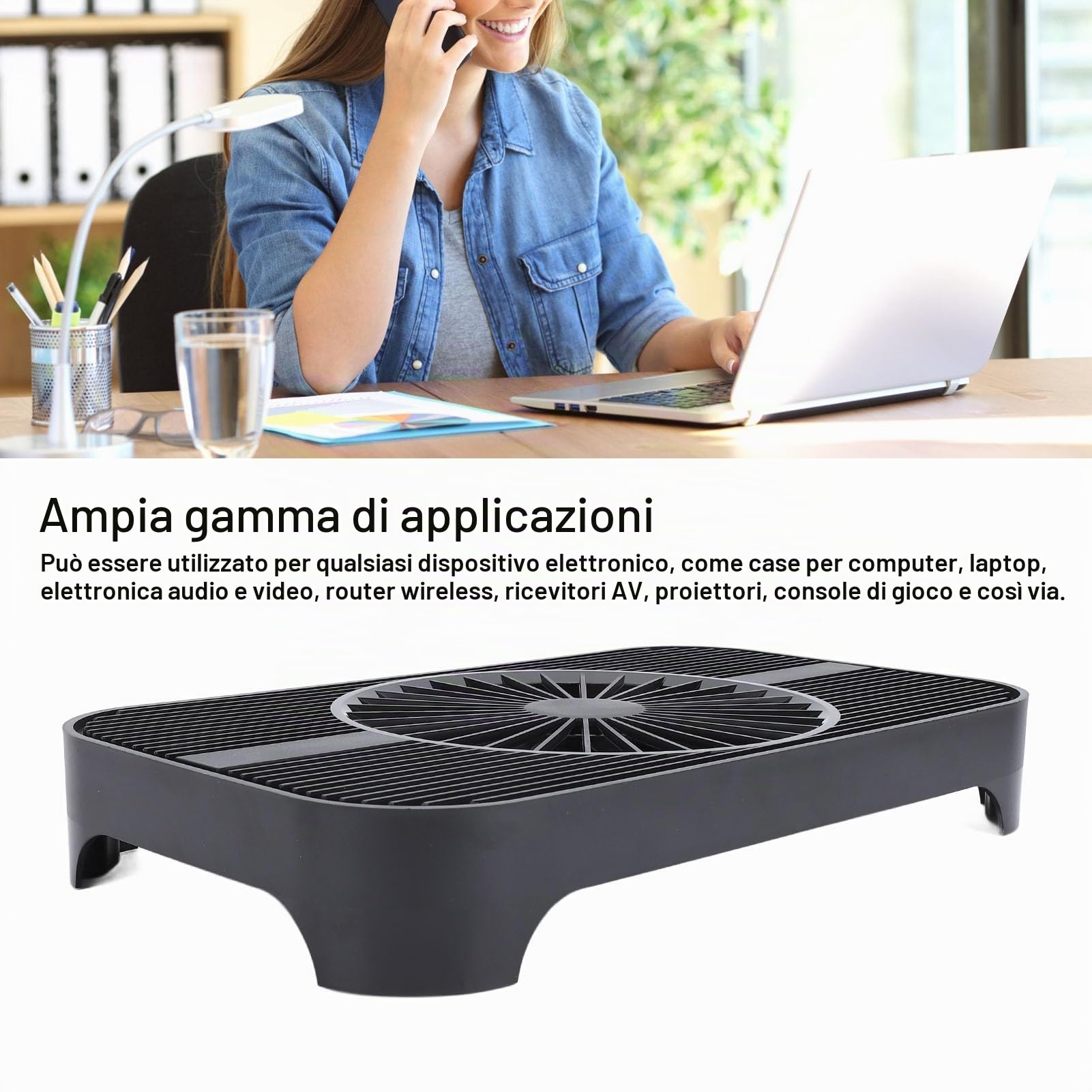 Ventola di Raffreddamento Interfaccia USB Silenziosa, Ventola di Raffreddamento USB per Dispositivi di Rete, Flusso D'aria 65,8 CFM 5 V, Ventole per Computer USB Portatili, per