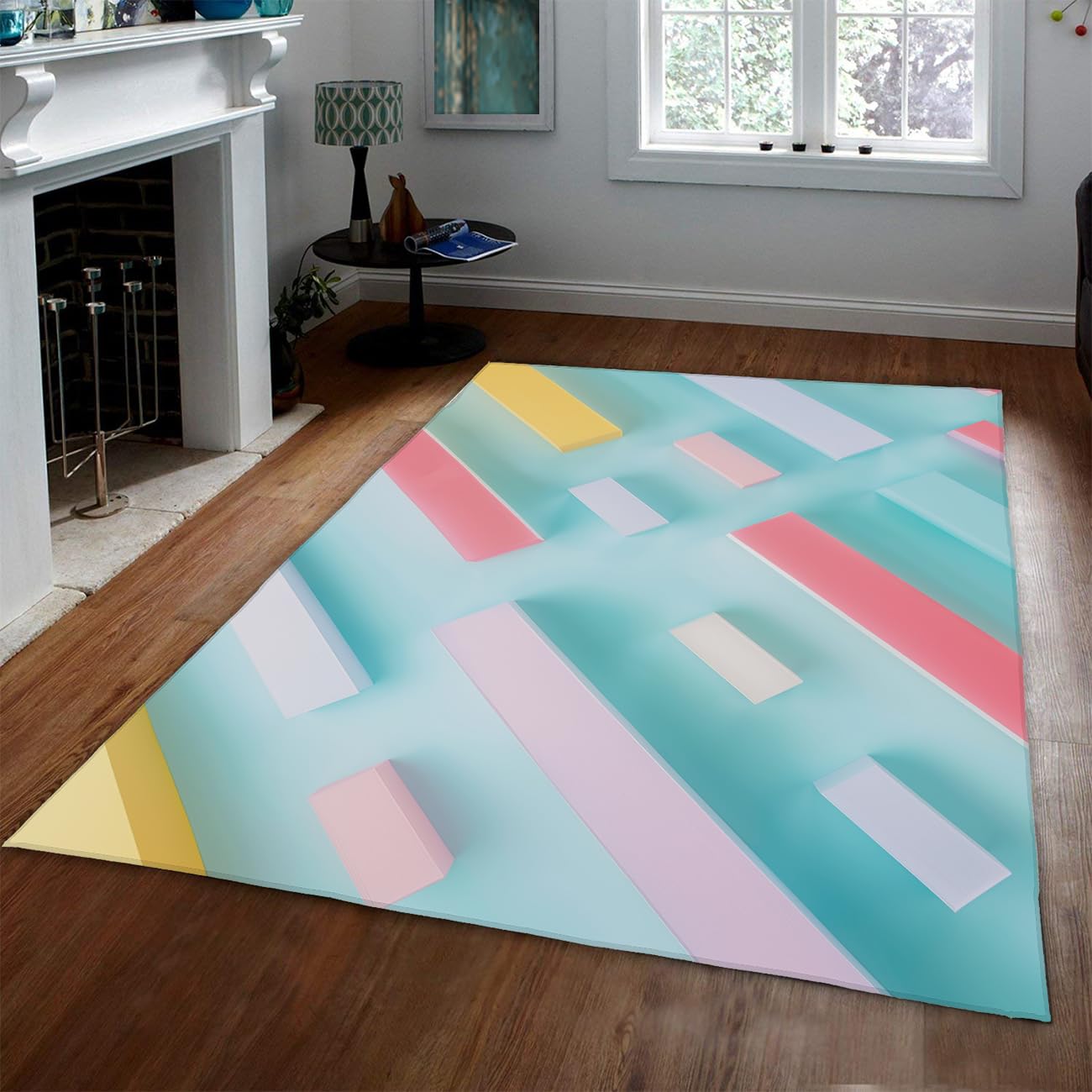 Tapis résistant aux taches 120x150 cm lavable et antidérapant