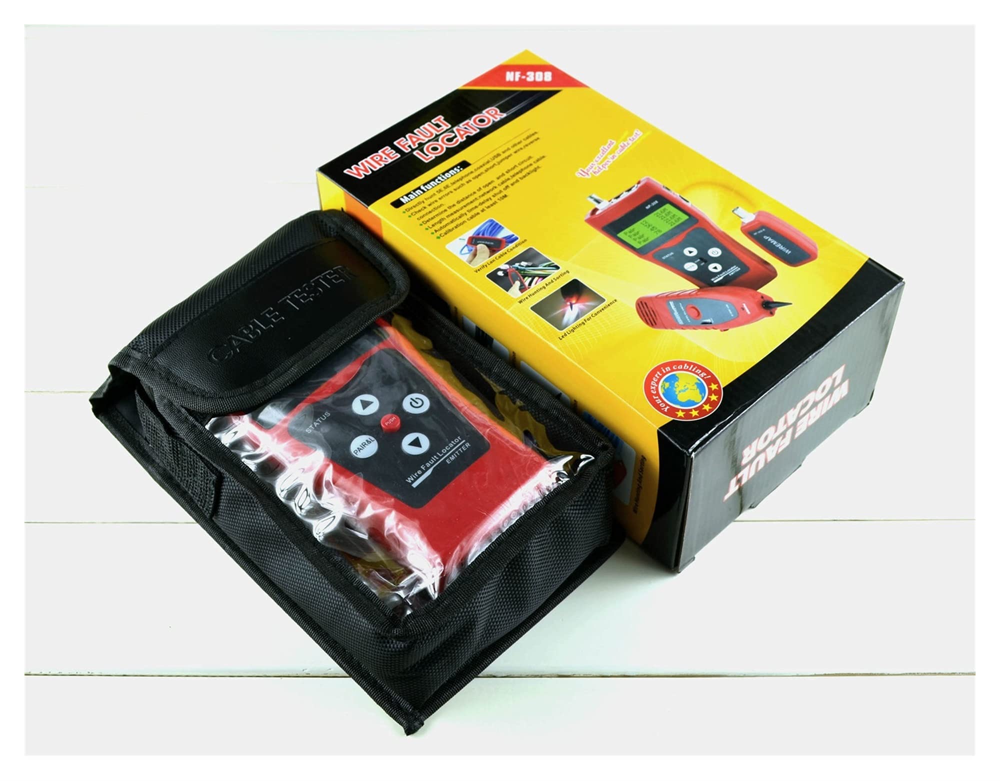 Detector de pared, Línea Finder Line Tester Network Teser Tester Three Shecker