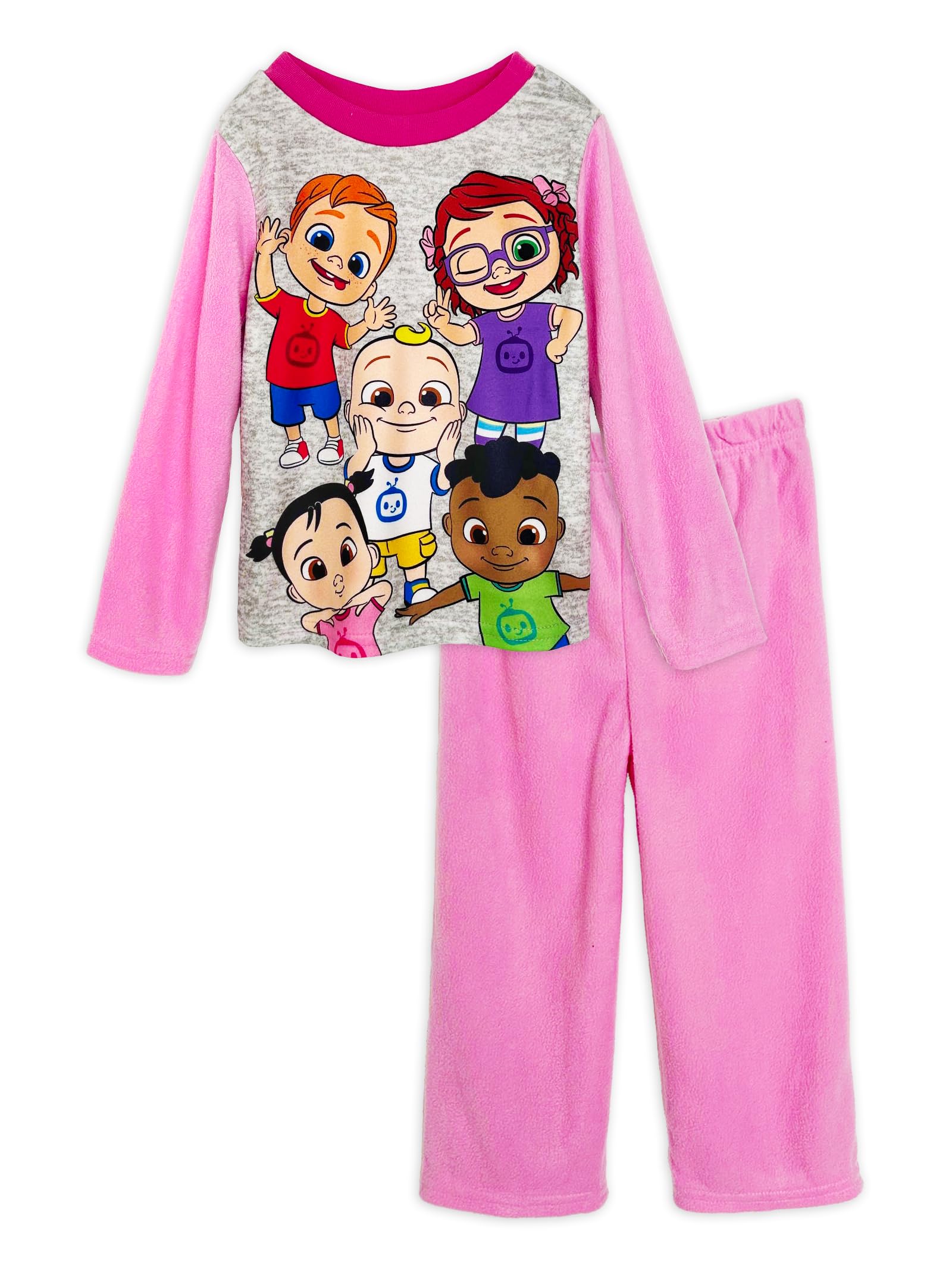 Komar KidsCoComelon Toddler Girls Best Friends Playtime 2 Piece Pajama Set
