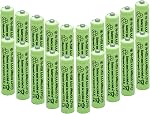 Batteries solaires AAA Triple A NIMH 600mAh 1.2V Rechargeable pour les lumières de jardin télécommandes Mice(12Pcs)