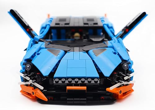 Miniatura 6 de ShupBear Speed Champions - Juego de coche deportivo azul 919 para adultos modelo coleccionable bloques de construcción 1261 unidades