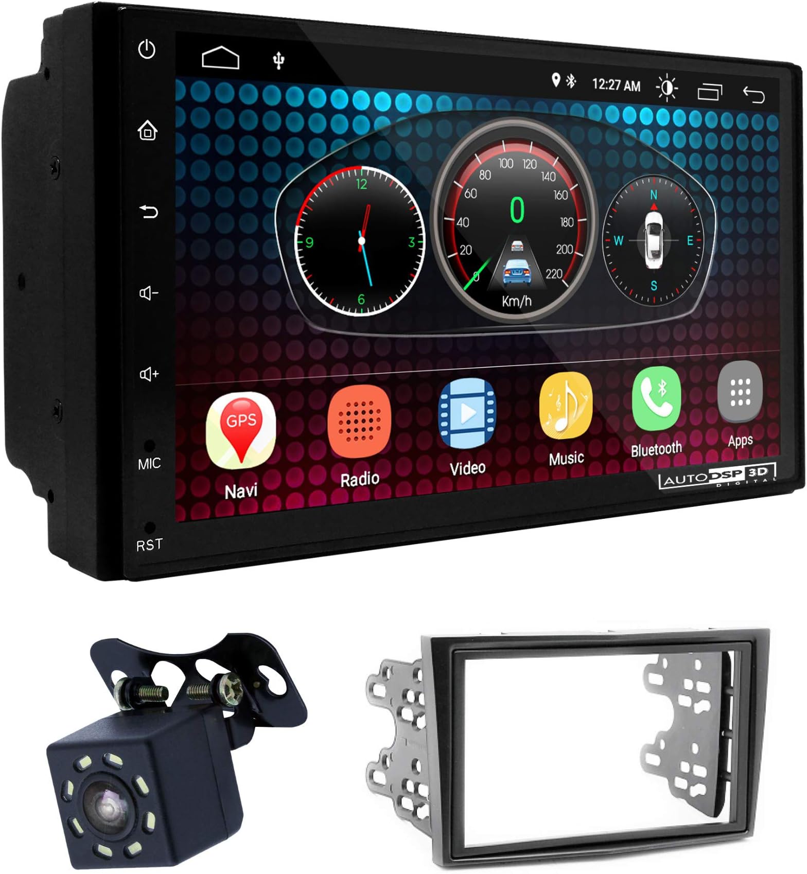 UGAR EX6 7" Android 6.0 DSP Car Stereo Radio Plus 11-028 Fascia Kit Compatible for OPEL Astra (H) 2004-2010; Antara, Corsa (D) 2006+; Zafira (B) 2005-2012 / Daewoo Winstorm 2008-2011 / GMC Terrain…