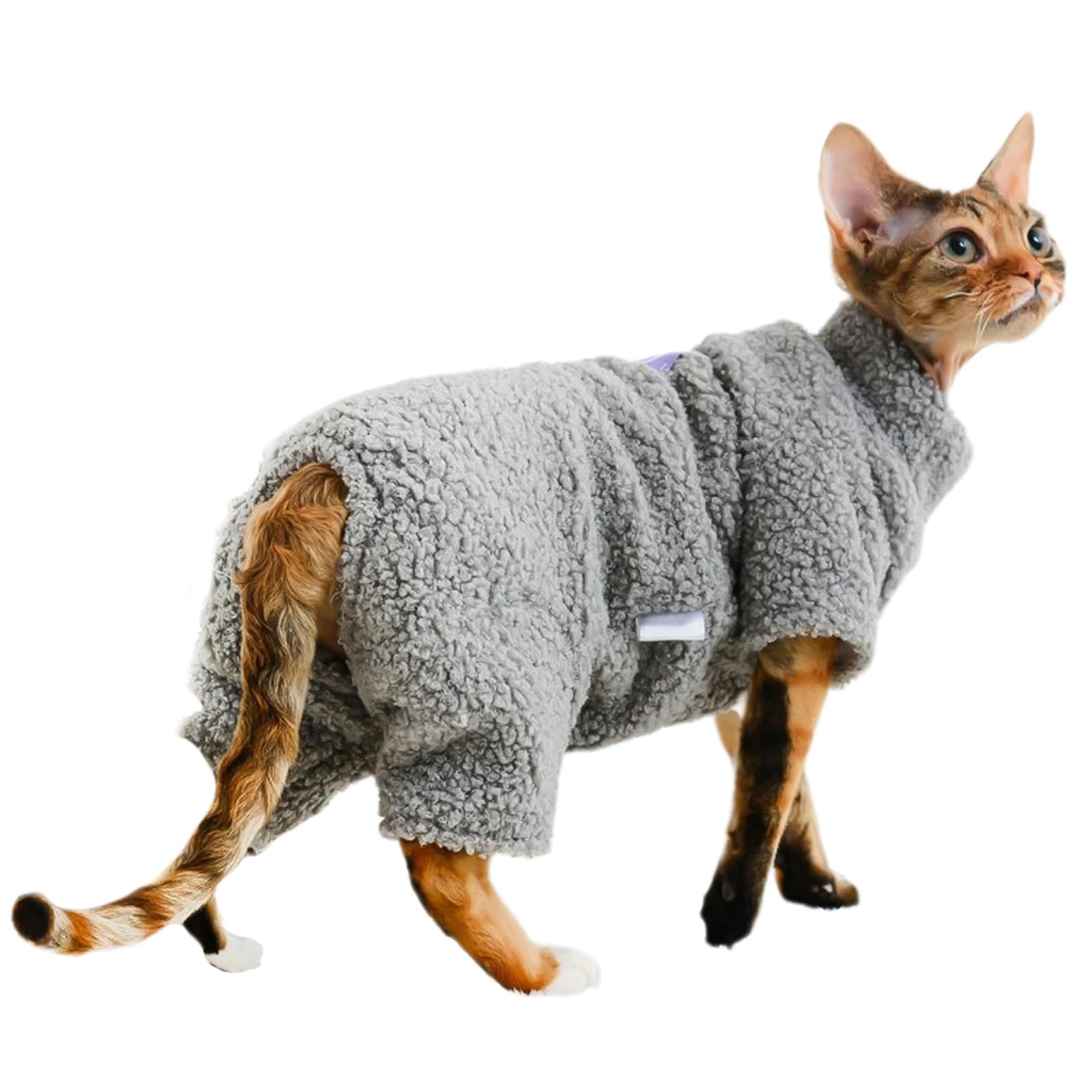 Combinaison polaire chat Sphynx : fini les frissons avec ce pyjama chaud