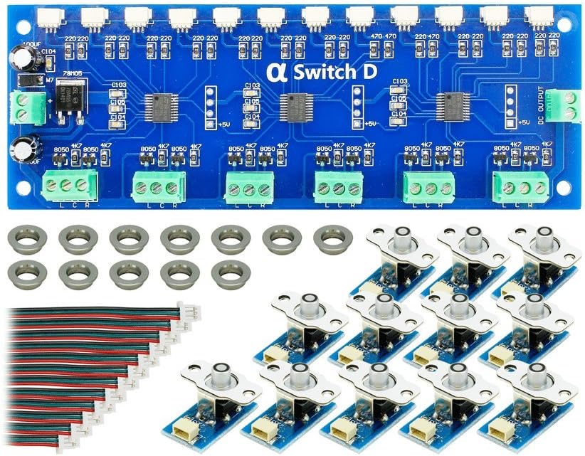 DCC Concepts DCD-DSB Cobalt Alpha Switch D Set Digital Devices (12 x Blue)