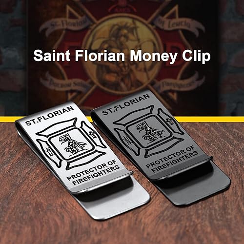 Miniatura 7 de ChainsProMax Clip de dinero para hombre, nombre personalizado de regalo de cruz de AhknSan Miguel de San CristóbalSan FlorianCaballeros