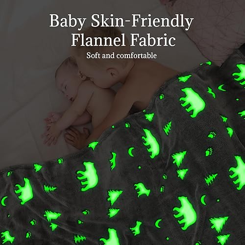 Miniatura 9 de UOFON Regalos de zorro juguetes para niños y bebés, manta que brilla en la oscuridad, regalos de zorro para cumpleaños, Navidad, Halloween, día de