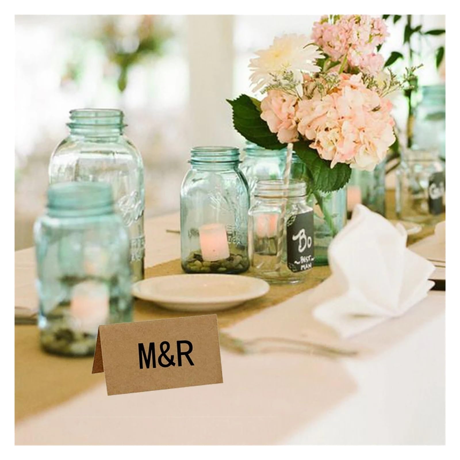 soportes para números de mesa, 10 soportes de madera con forma tocón for tarjetas lugar boda, mesa, menú, fotos y(10pcs E)