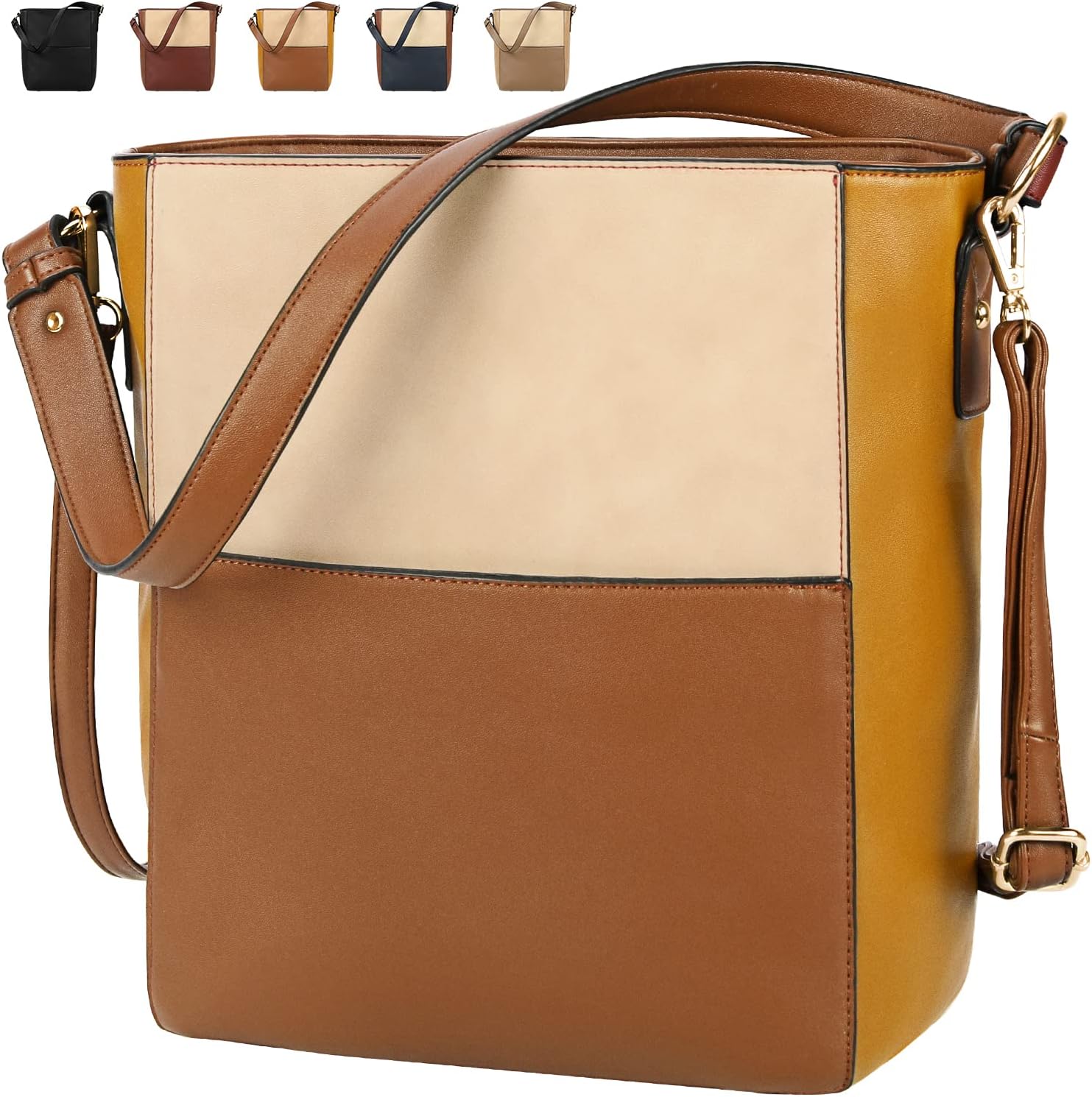 NUBILYHandbags for Women Hobos Bag Large Shoulder Bags PU Leather Tote Bag for Work Travel