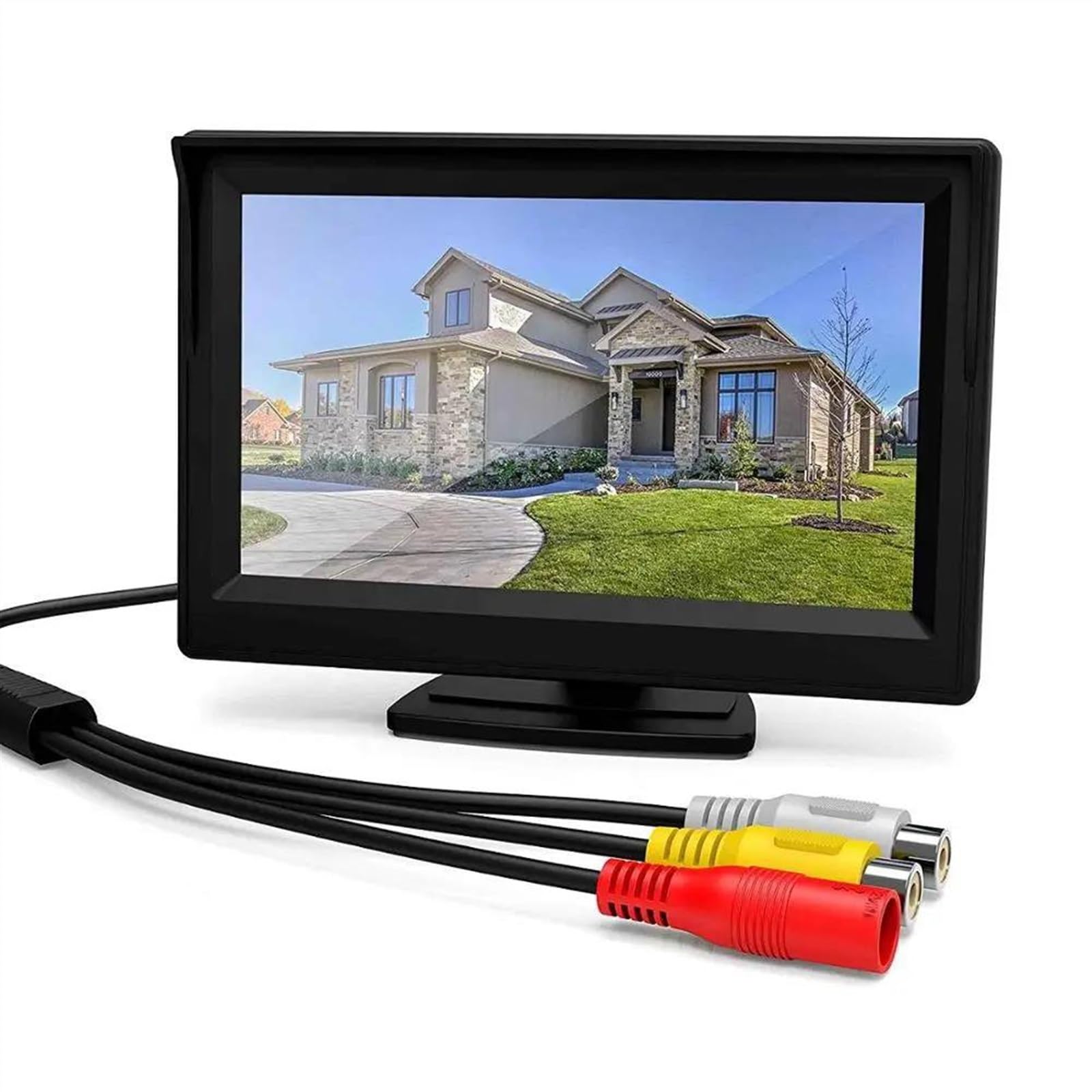 Zamiennik kamery cofania do parkowania kamera cofania z uchwytem stojącym 5-calowy TFT LCD kolorowy monitor cofania ekran tylna kamera
