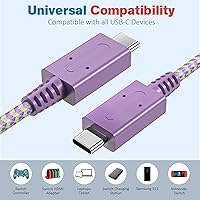 Vista 6 de TPC Cargador de 39 W para Nintendo Switch, adaptador de CA de 15 V 2.6 A de carga rápida con cable USB-C de 5 pies, compatible con Switch Lite