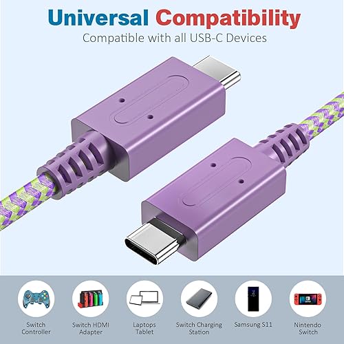 Miniatura 6 de TPC Cargador de 39 W para Nintendo Switch, adaptador de CA de 15 V 2.6 A de carga rápida con cable USB-C de 5 pies, compatible con Switch Lite,
