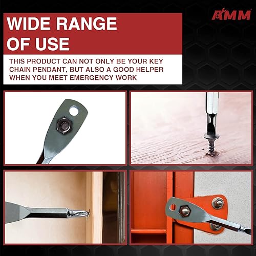 Miniatura 3 de AMM Destornillador portátil 4 en 1 (blanco) Regalos para hombres, múltiples funcionalidades Phillips, destornillador ranurado y dos llaves