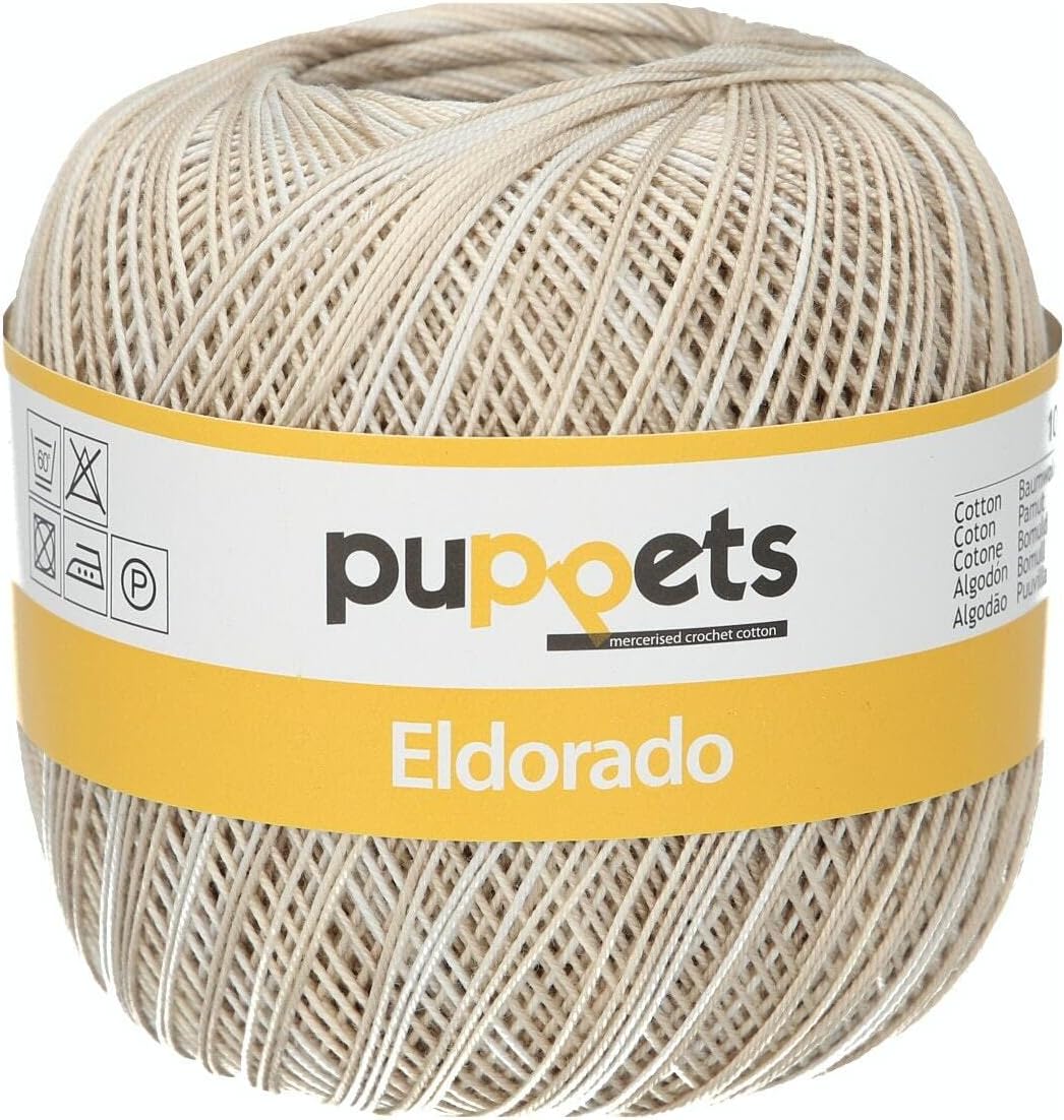 Puppets 4578012-00124 Crochet yarn, 100% cotton, one size, 52 g